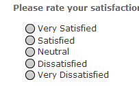 radio buttons